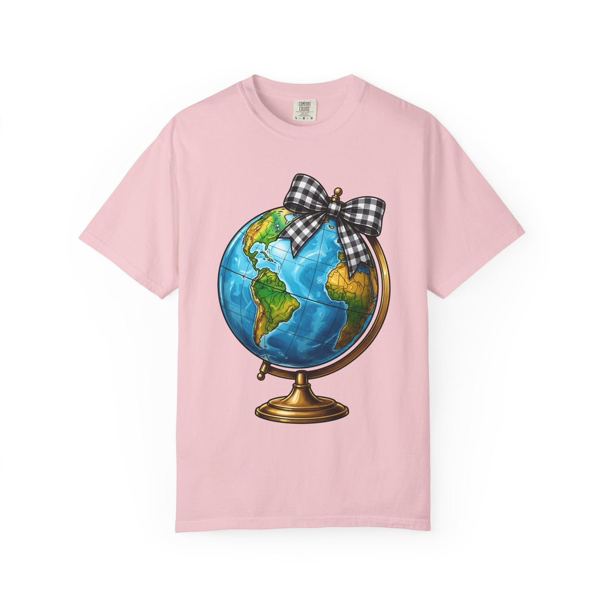 Map Bow Shirt Teachers Expedition Gift Women Bold Tee product image 3