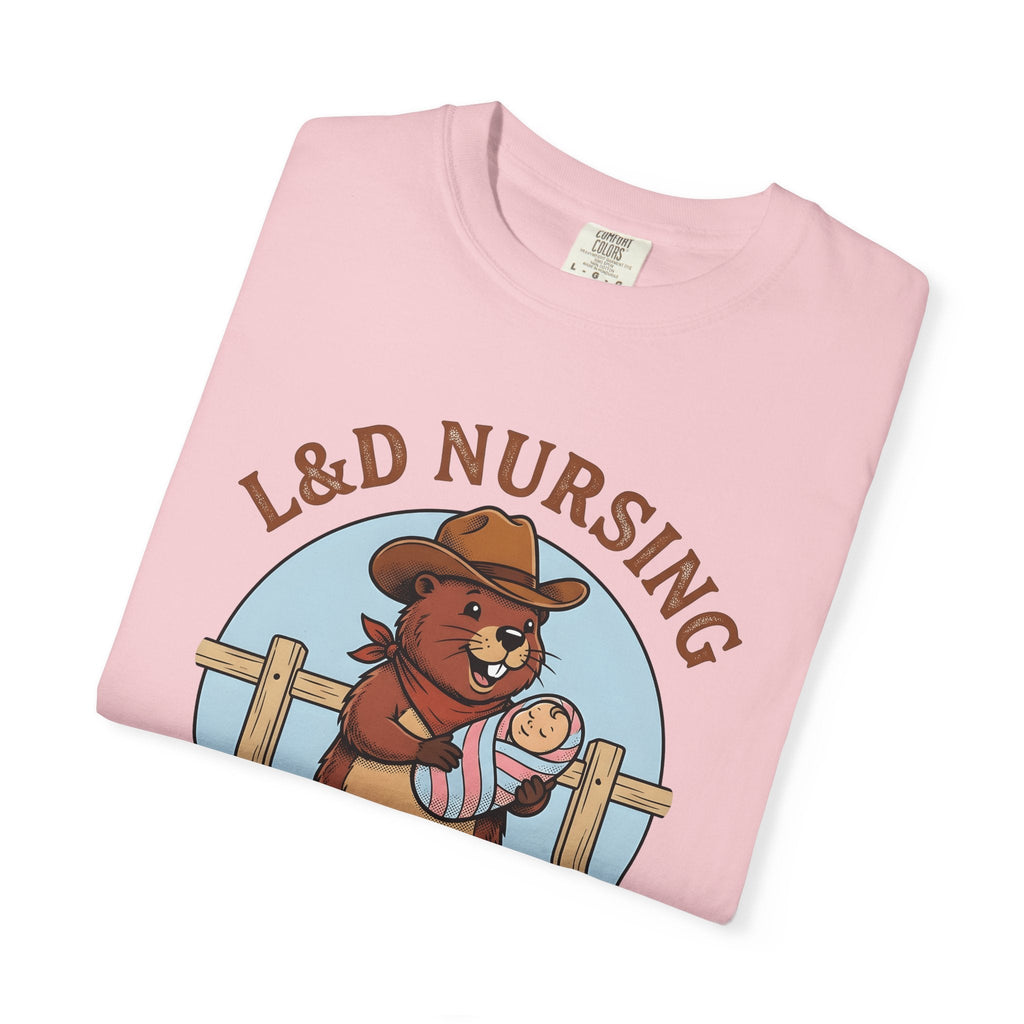 Cowboy Beaver Shirt Nurses Animal Gift Women Cartoon Tee product image 11