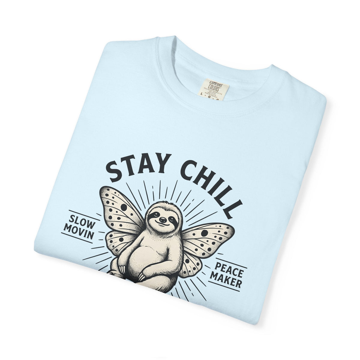 Sloth Flutter Shirt Fauna Gift Women Cartoon Tee T-Shirt product image 8