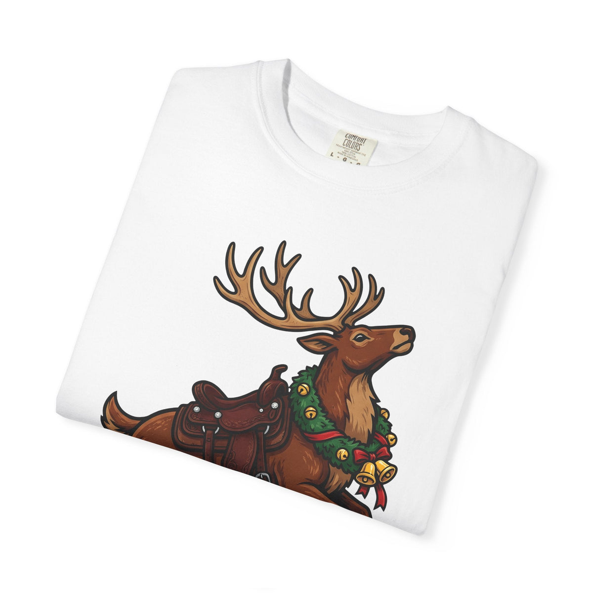 Elk Saddle Shirt Christmas Pets Unisex Gift Animated Tee Saddle Blanket T-Shirt