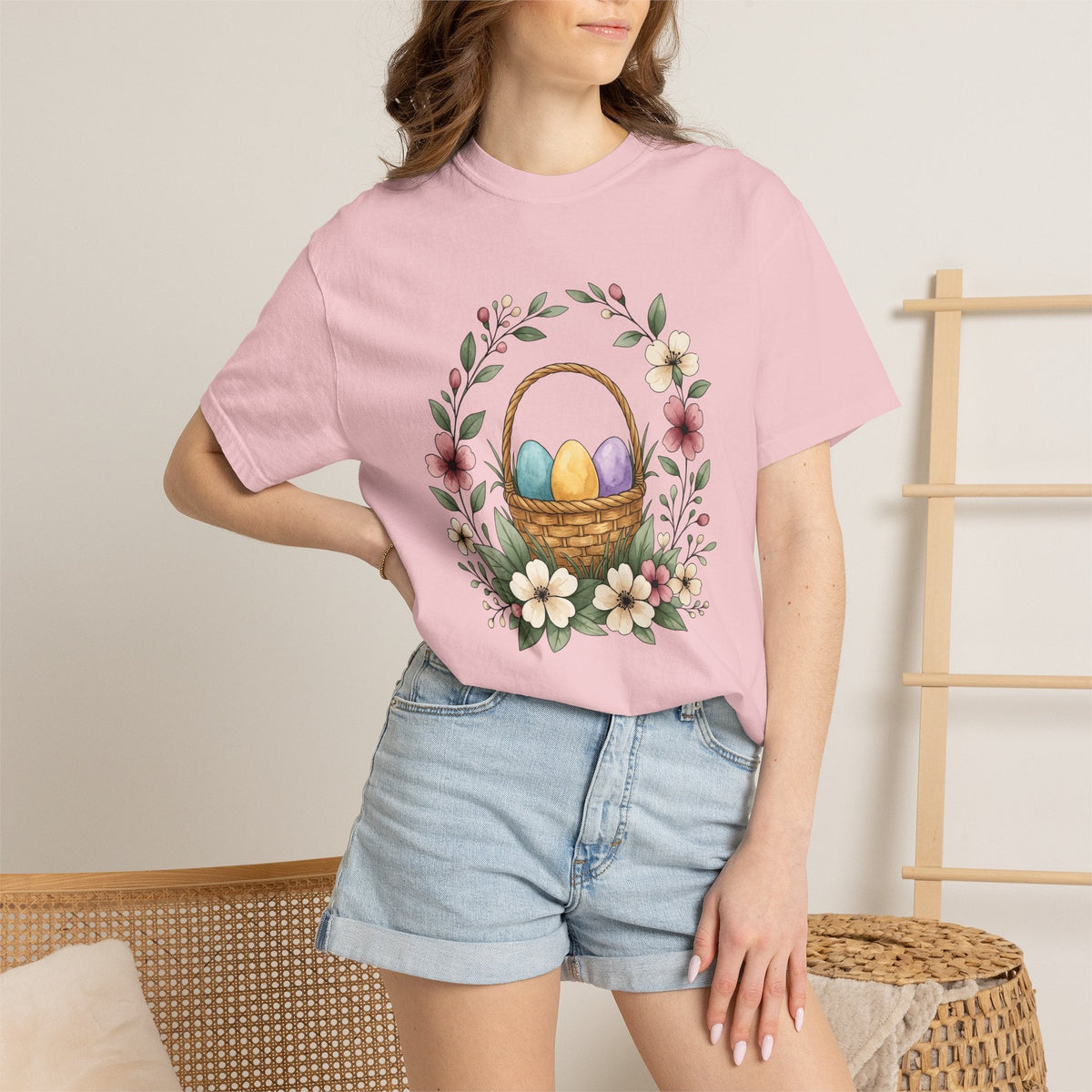 Easter Basket Shirt Plants Unisex Gift Illustration Tee product image 12
