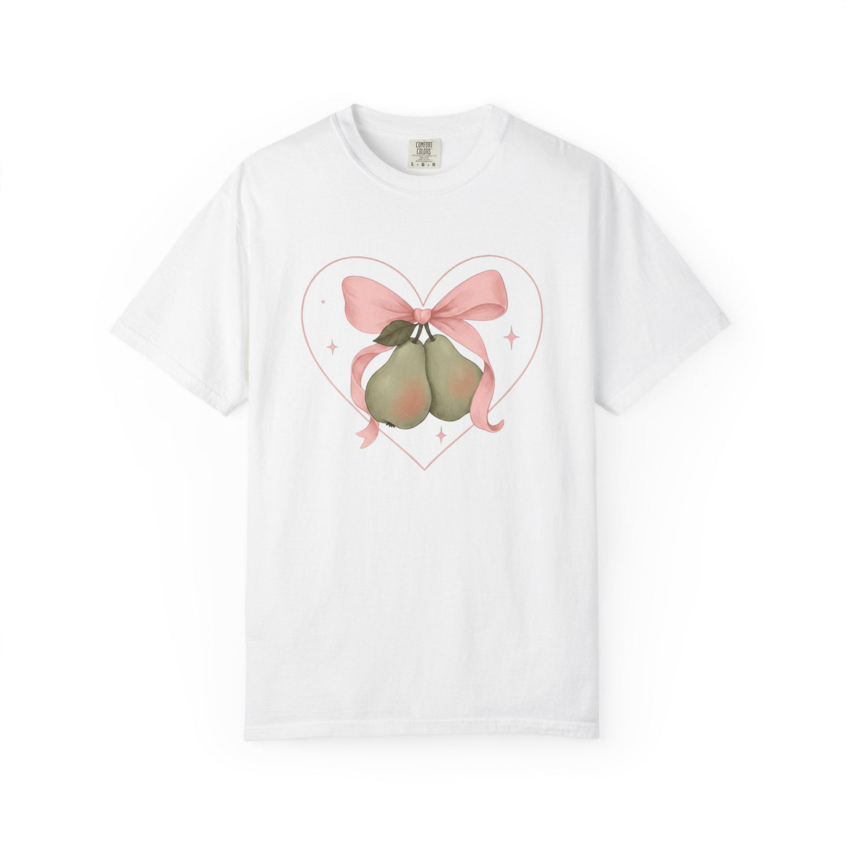 Pear Bow Shirt Cute Fruit Unisex Gift Kawaii Tee T-Shirt product image 1