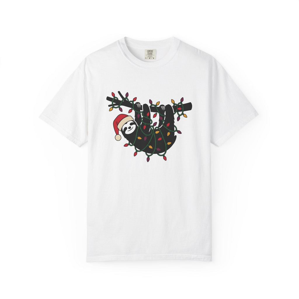 Sloth Xmas Shirt Animals Christmas Unisex Gift Cute Tee product image 1