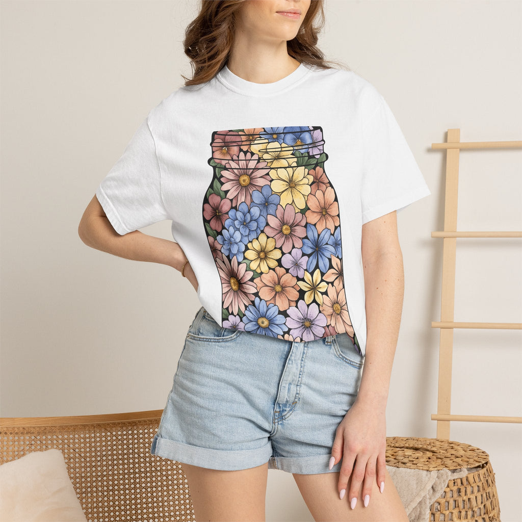 Floral Jar Shirt Easter Blossom Unisex Gift Brush Stroke product image 6