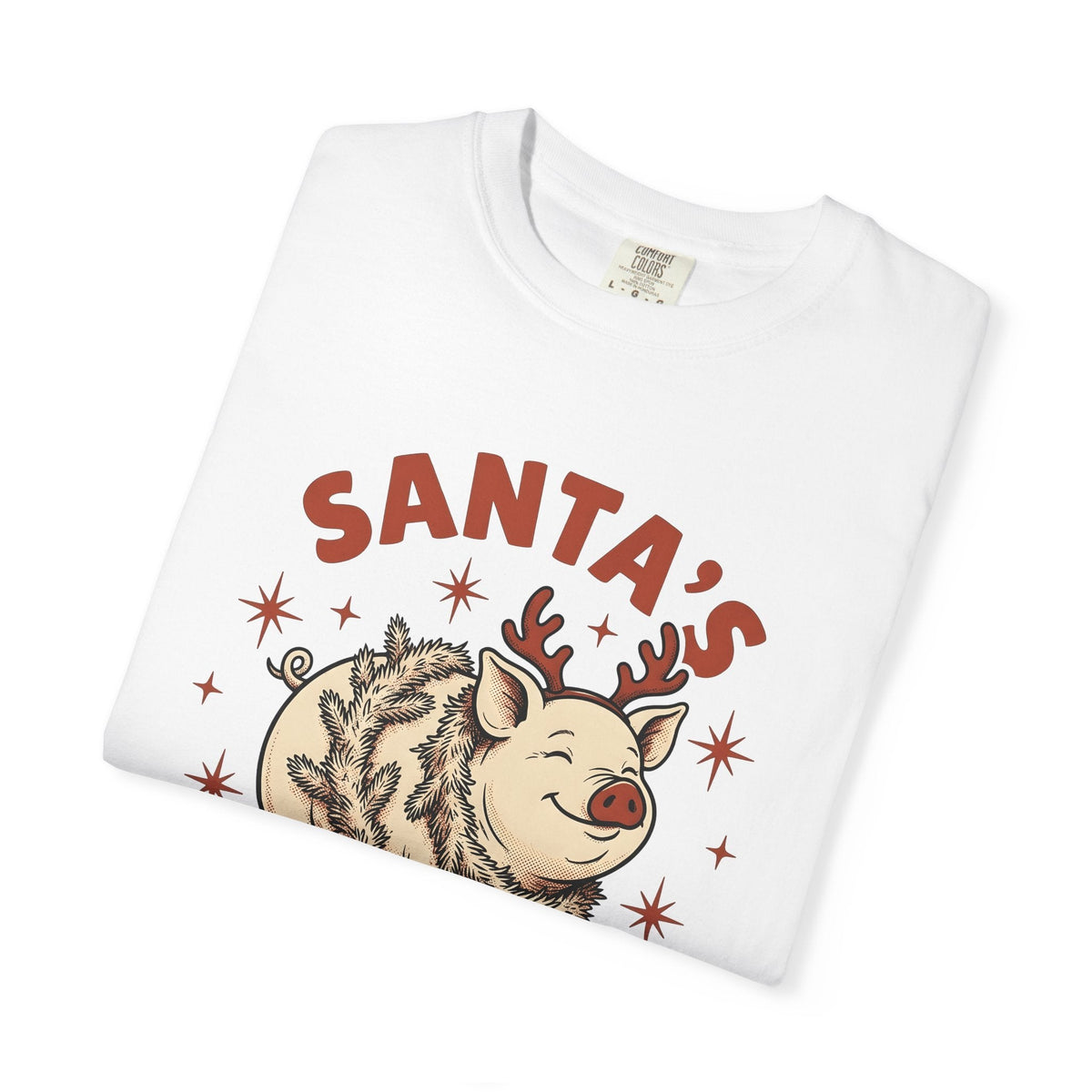 Pig Antlers Shirt Christmas Culinary Unisex Gift Rustic Tee product image 5