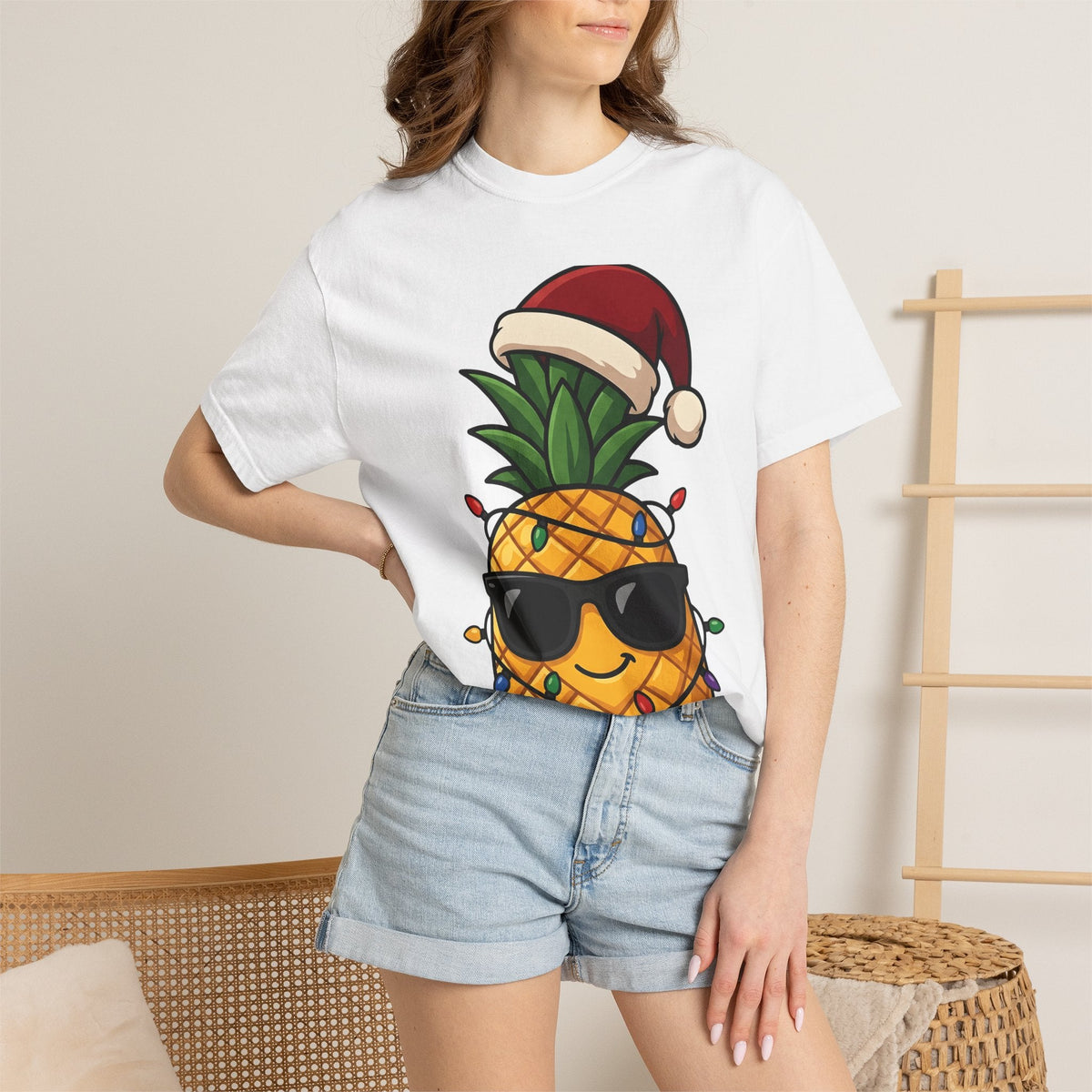 Tropical Fruit Santa Shirt Christmas Beach Unisex Gift product image 6