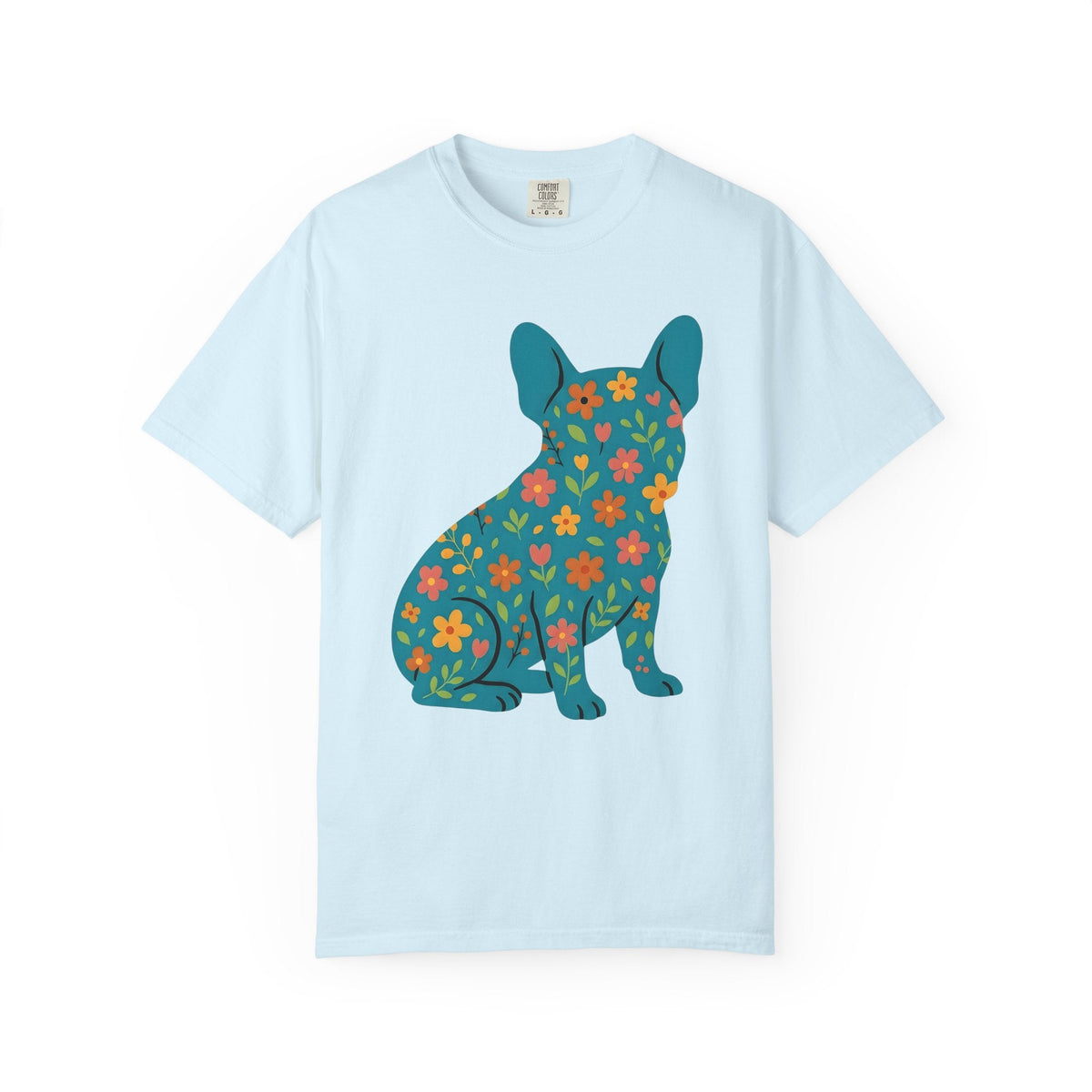 French Bulldog Shirt Dog Pet Unisex Gift Floral Tee T-Shirt product image 2
