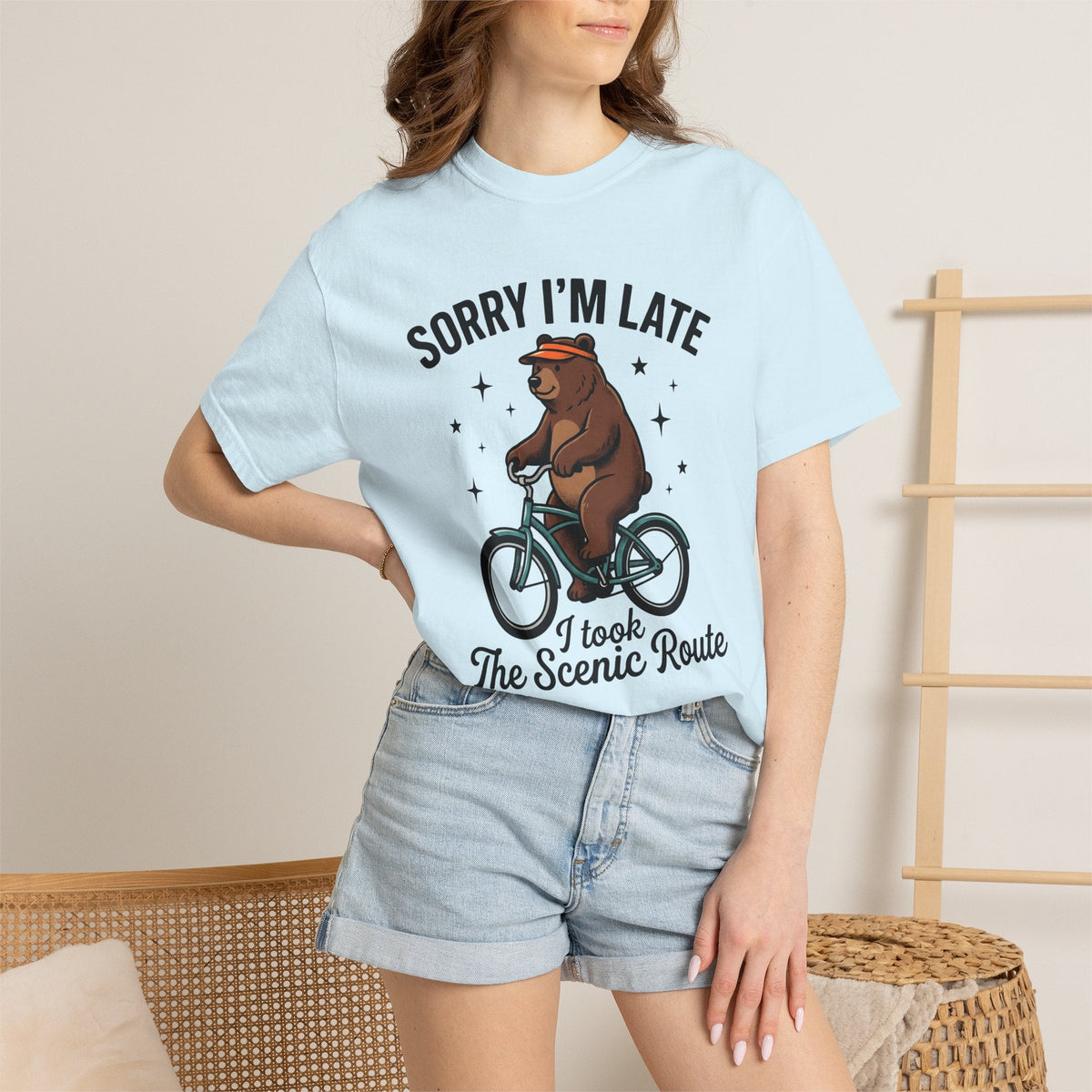 Bear Bike Shirt Funny Wildlife Unisex Gift Comic Tee product image 9
