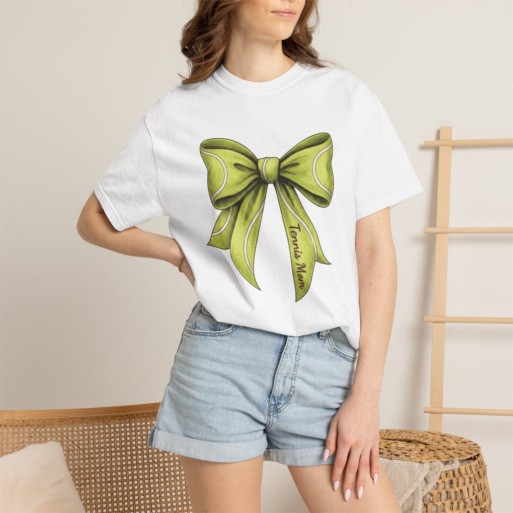 Tennis Bow Shirt Mom Fitness Gift for Women Vintage Tee product image 6