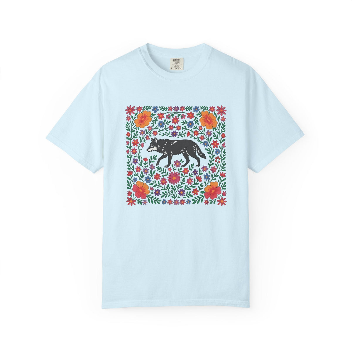 Wolf Bloom Shirt Animals & Flowers Wilderness Unisex Gift product image 2