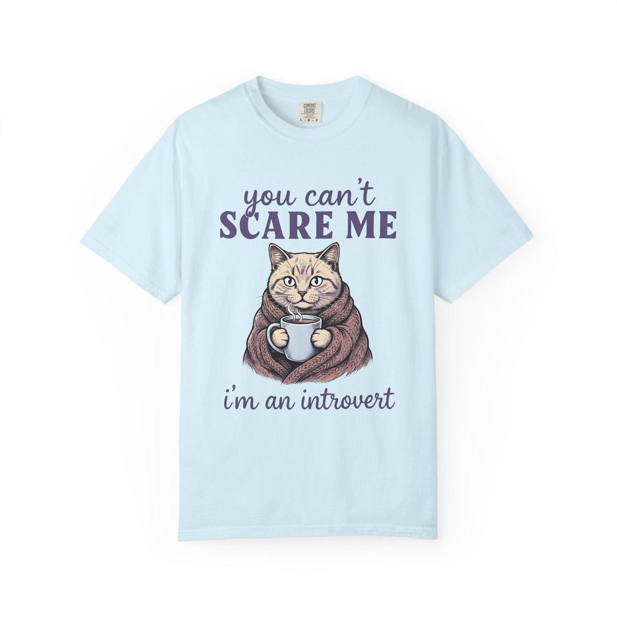 Cat Coffee Mug Shirt Cat Introvert Unisex Gift Cozy Tee Coffee Cup T-Shirt