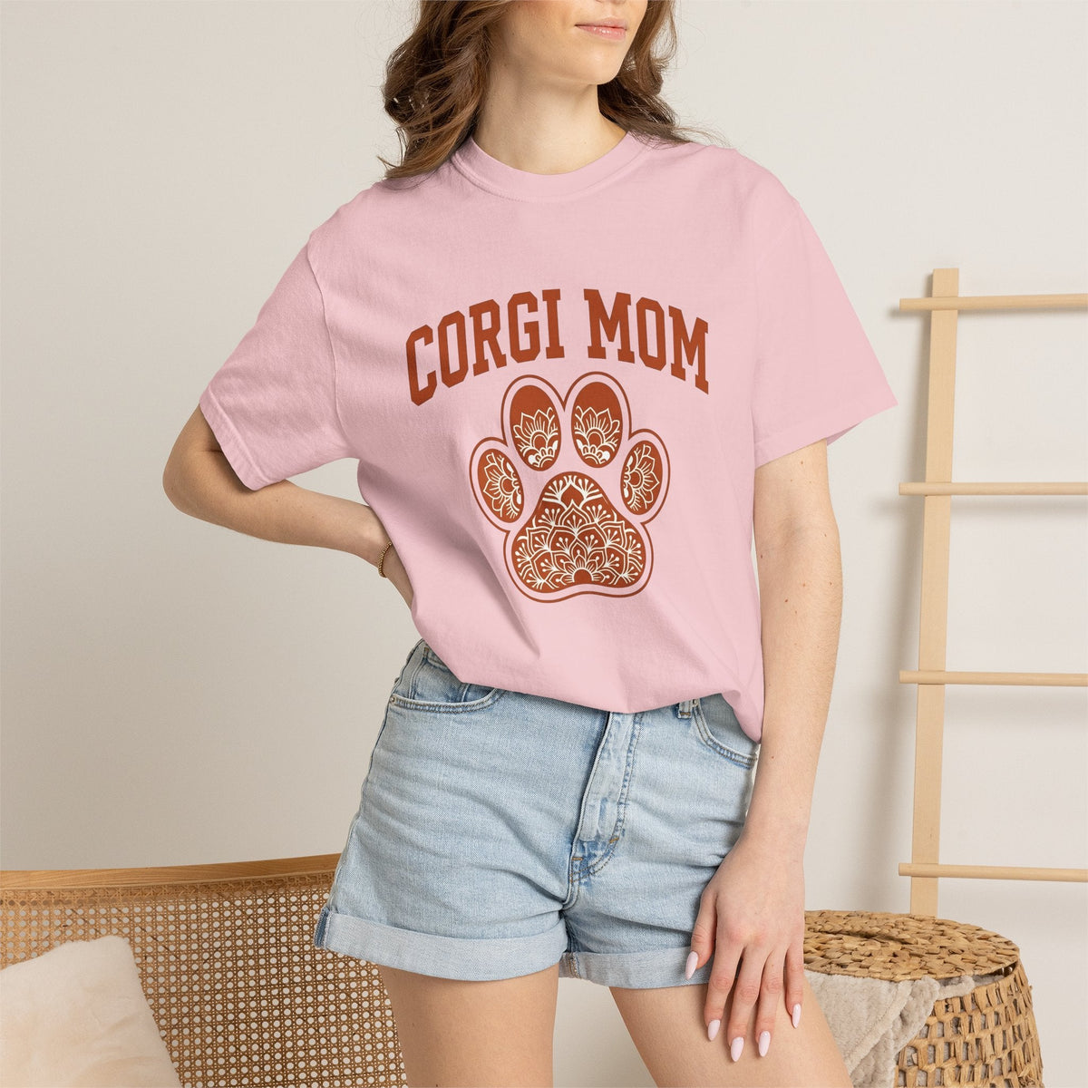 Corgi Paw Shirt Dog Pet Unisex Gift Boho Tee T-Shirt Fan product image 12