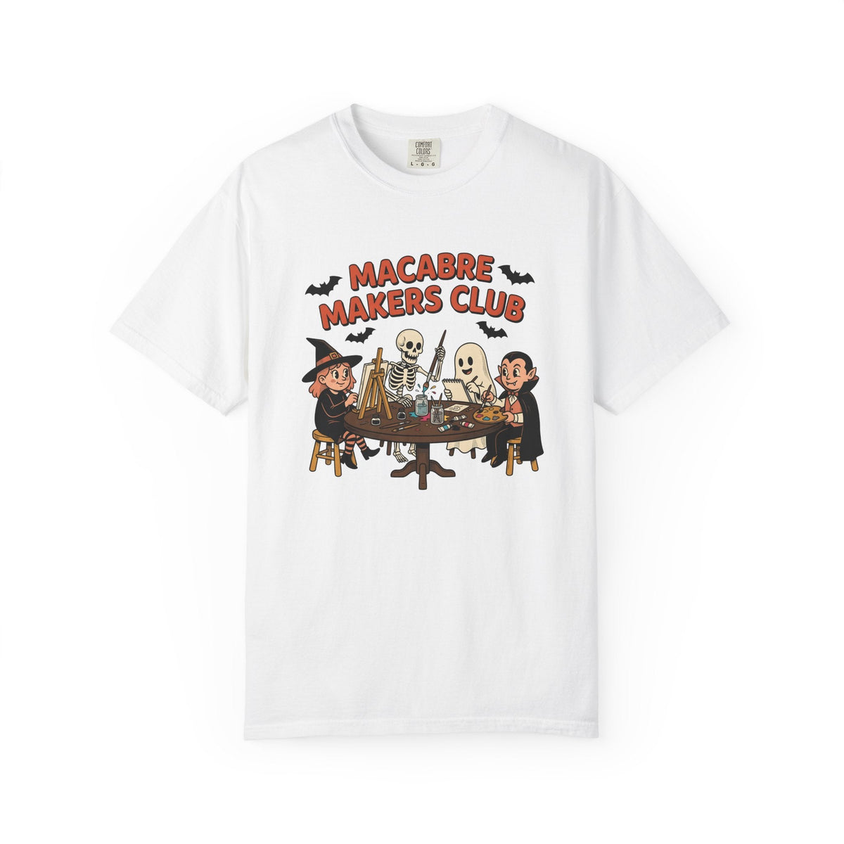 Halloween Figures Shirt Drawing Unisex Gift Doodle Tee product image 1