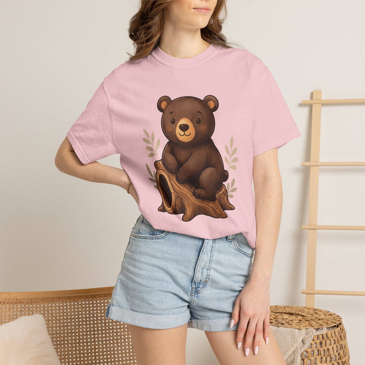 Bear Cub Shirt Animals Woodland Unisex Gift Cute Tee product image 12