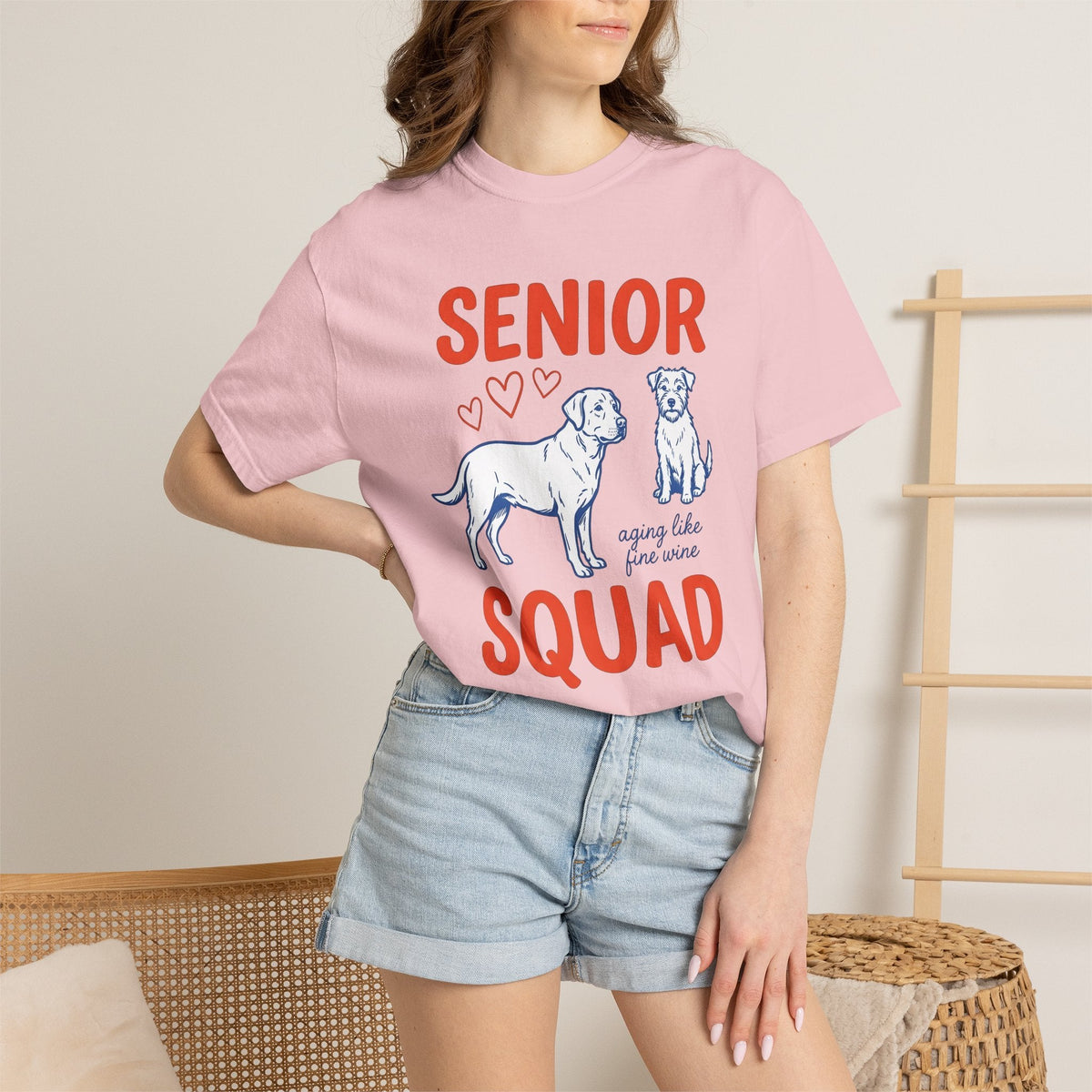 Senior Pups Shirt Dog Shelter Gift Women Cartoon Tee Puppy product image 12