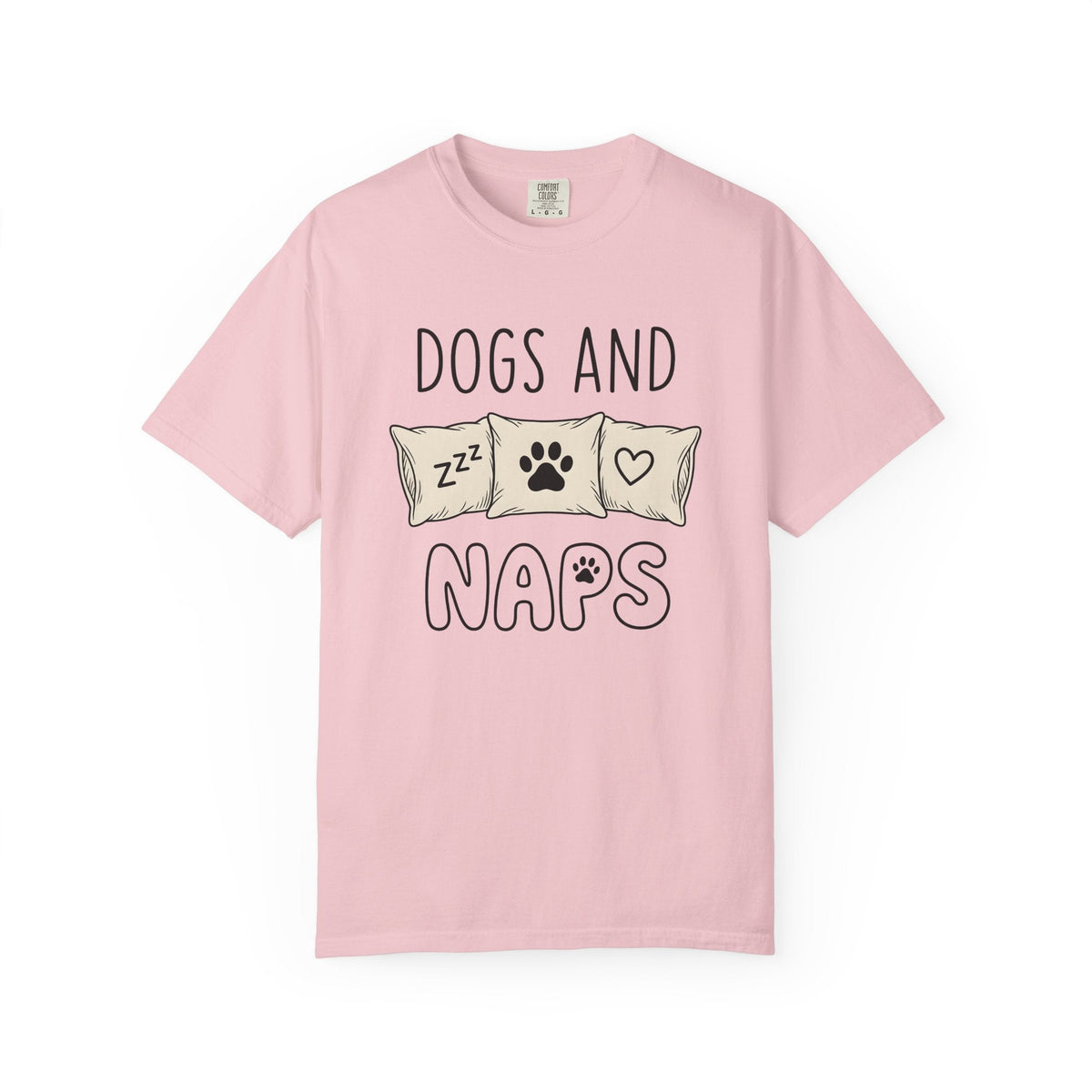 Dog Paw Pillow Shirt Dog Home Gift Women Doodle Tee Paw Pillow T-Shirt Dog Fan Hand Drawn Tshirt Home Decor Graphic Minimalist Heart Tshirt