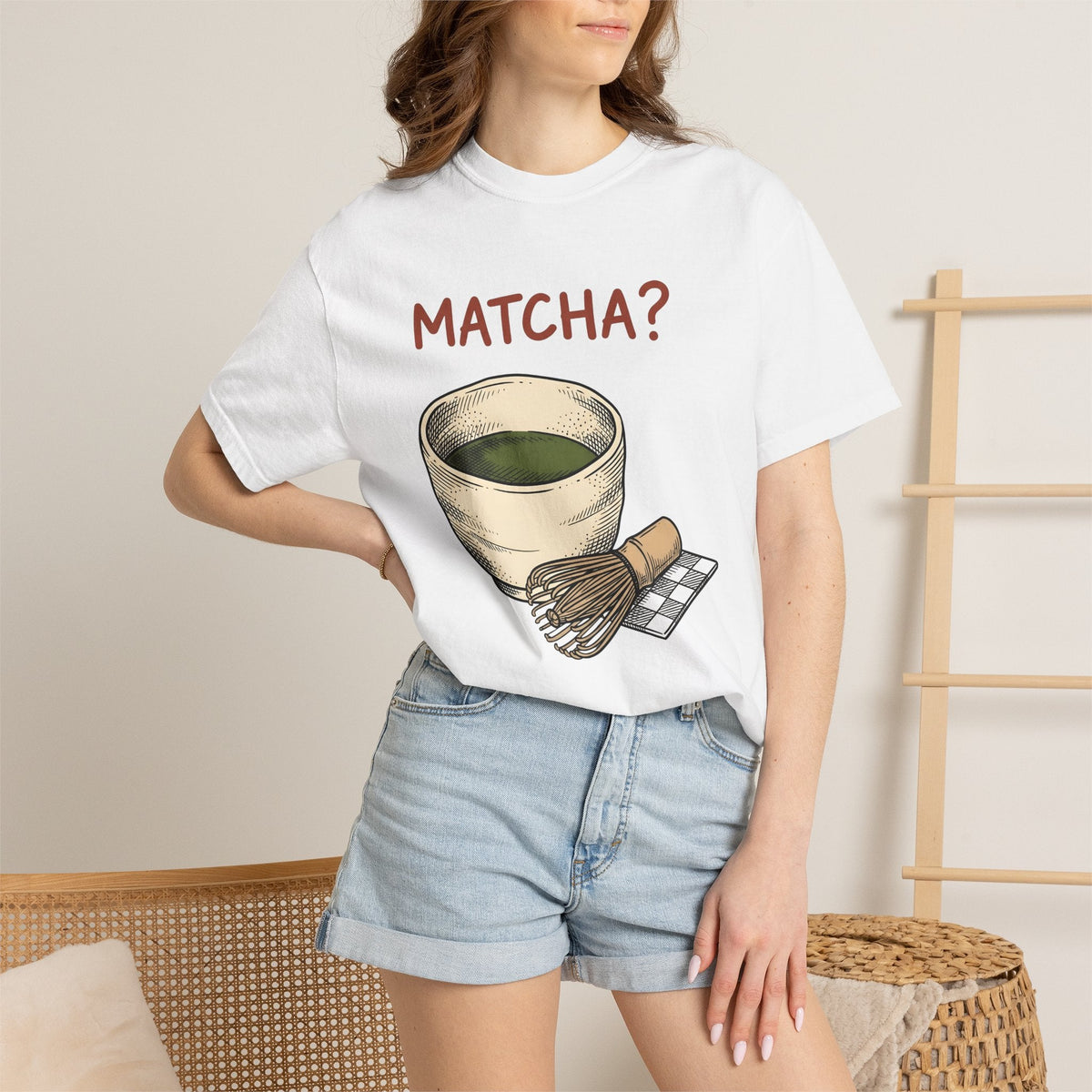 Matcha Bowl Shirt Coffee Cooks Unisex Gift Line Art Tee Tea product image 6