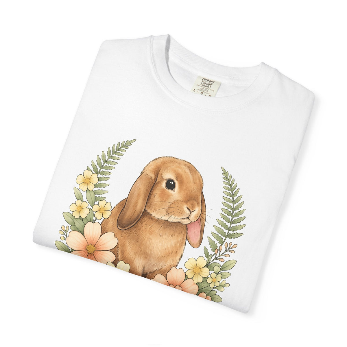 Hare Floral Shirt Easter Critter Unisex Gift Cartoon Tee product image 5