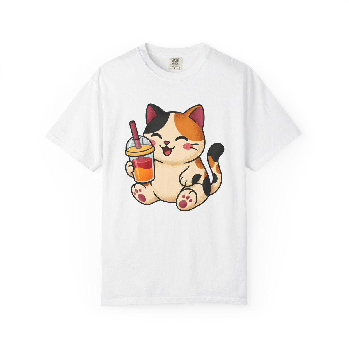 Tortoiseshell Cat Shirt Coffee Pets Unisex Gift Cute Tee product image 1
