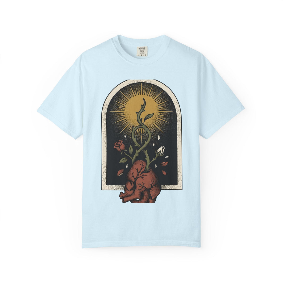 Heart Flower Shirt Holiday Spooky Unisex Gift Traditional product image 2