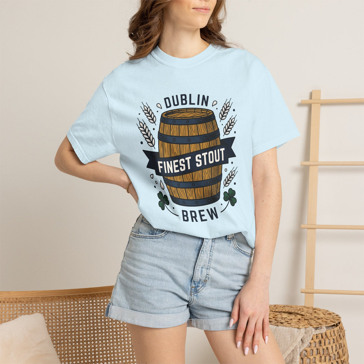 Beer Barrel Shirt St Patrick's Day Unisex Gift Vintage Tee product image 9