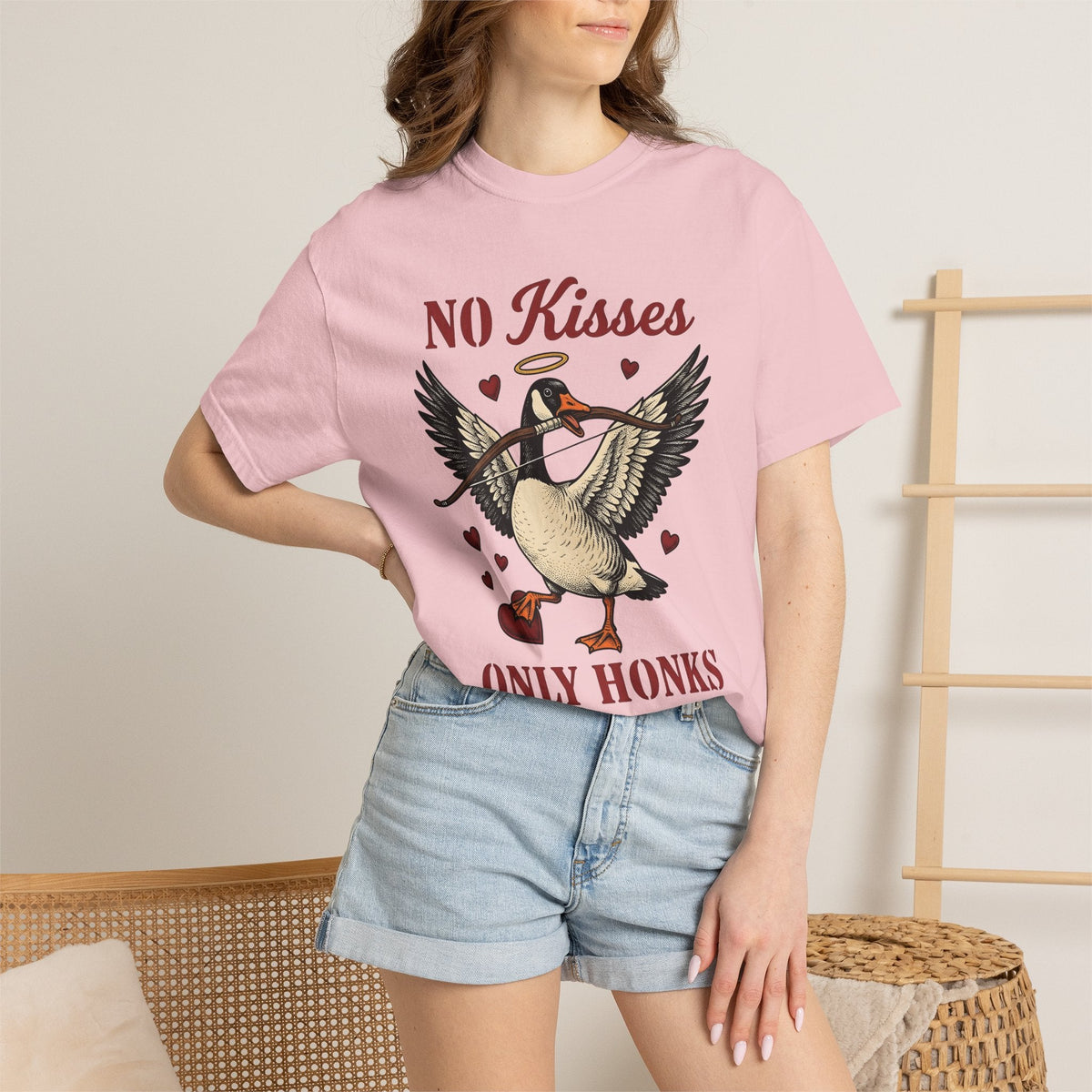 Goose Cupid Shirt Valentines Day Animal Unisex Gift Vintage product image 12