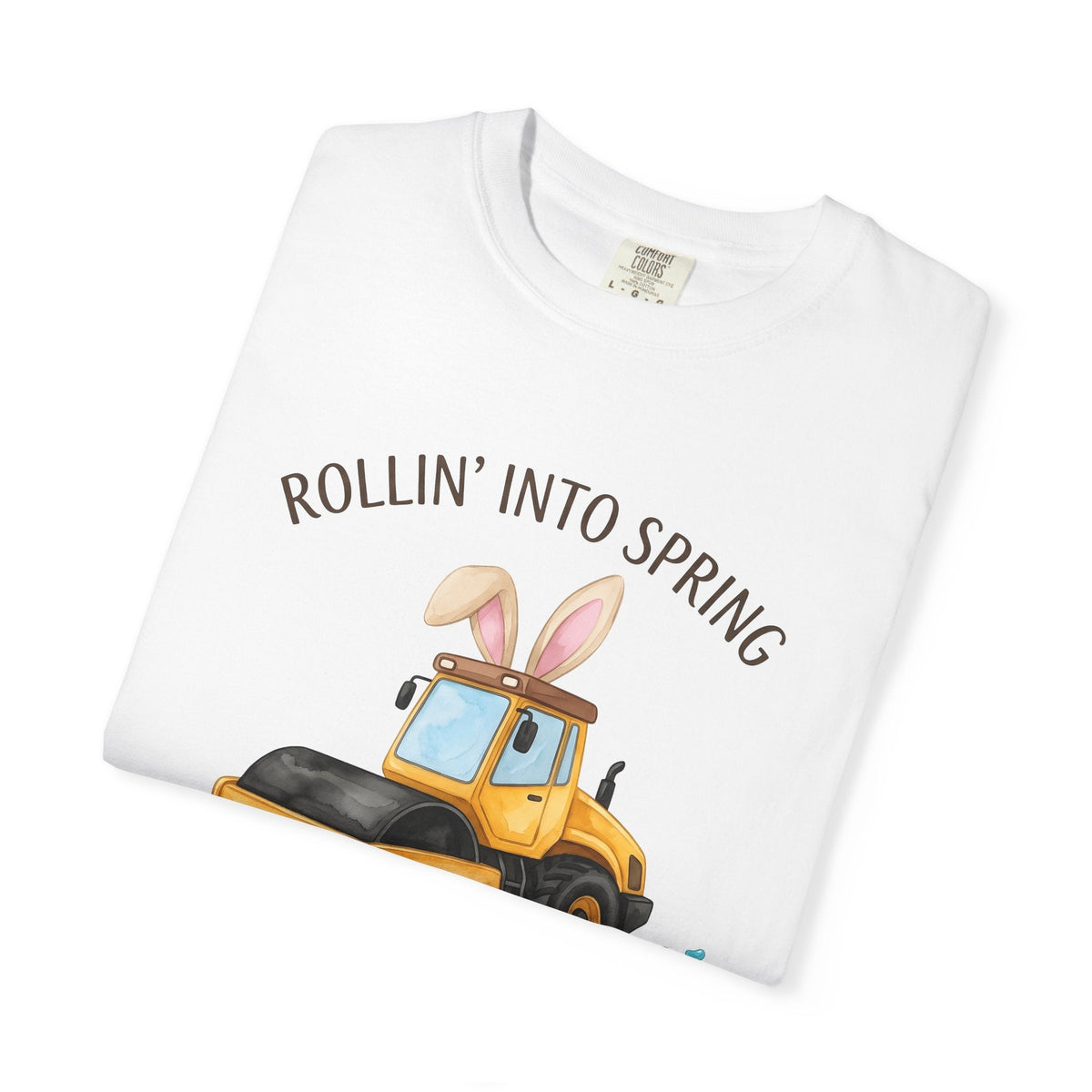 Steamroller Bunny Ears Shirt Easter Construction Unisex product image 5