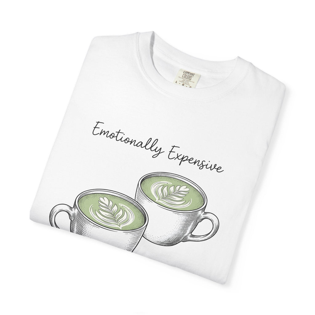 Matcha Latte Cups Shirt Coffee Foodie Unisex Gift Hand Drawn Tee Green Tea Cup
