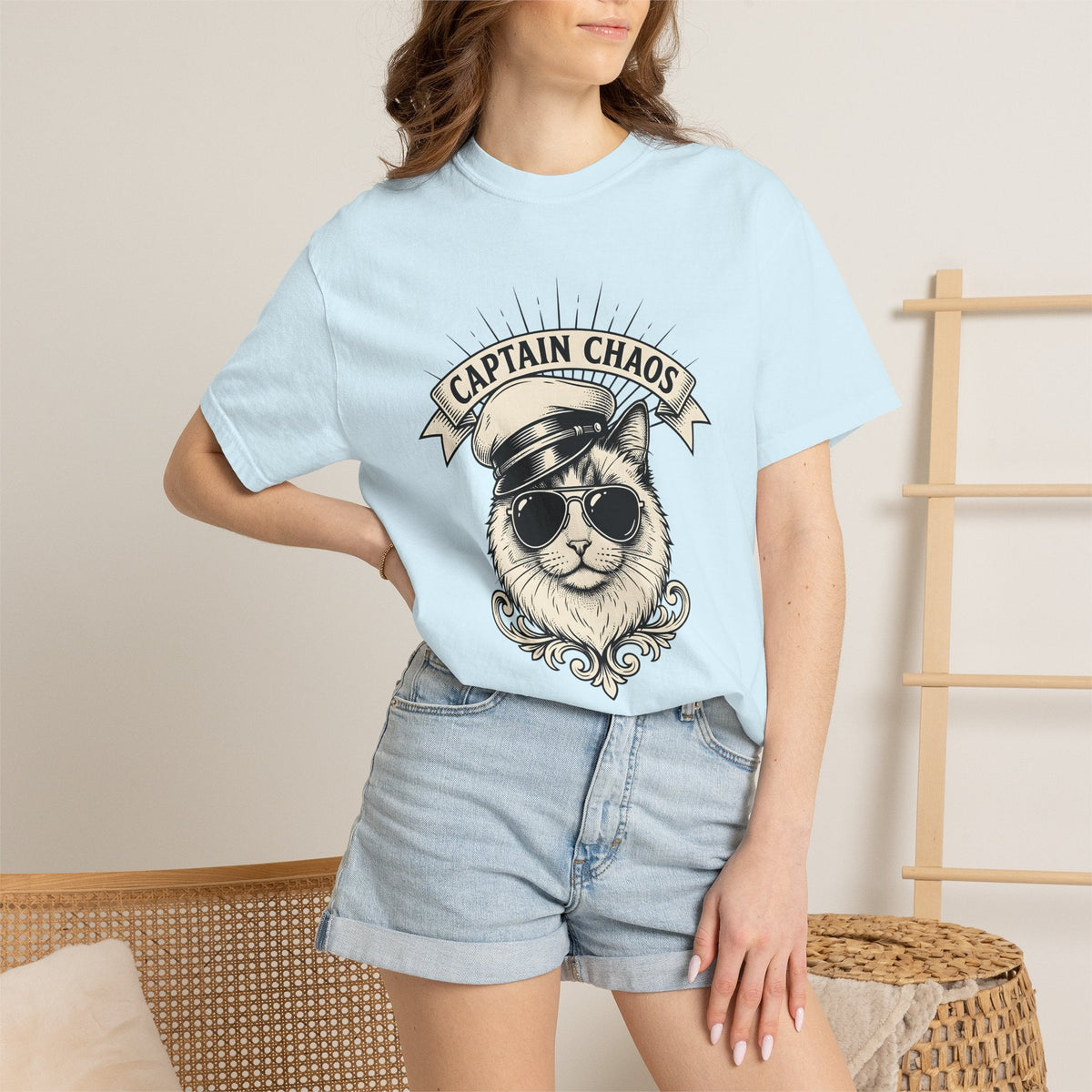 Cat Sunglasses Shirt Humor Unisex Gift Vintage Tee Cool product image 9