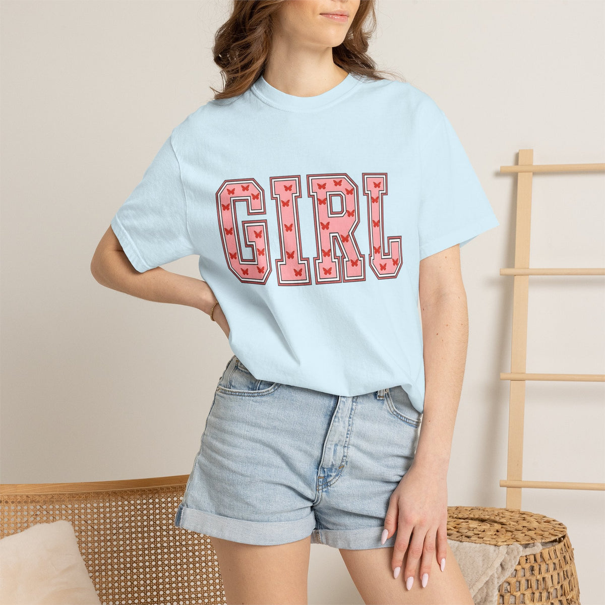 Butterfly Letterman Text Shirt St Valentine's Day product image 9