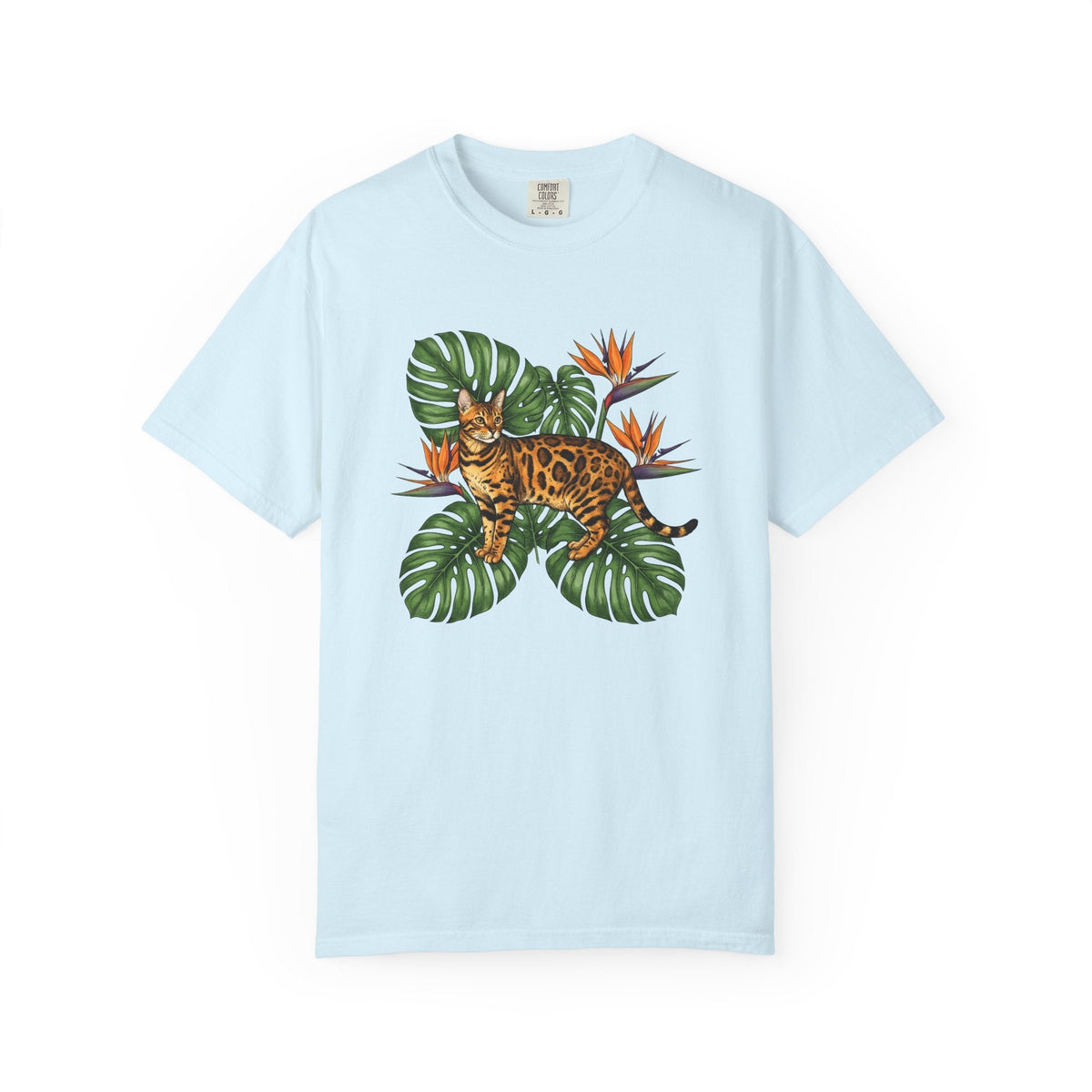 Bengal Kitten Shirt Cat Rainforest Gift Women Floral Tee product image 2