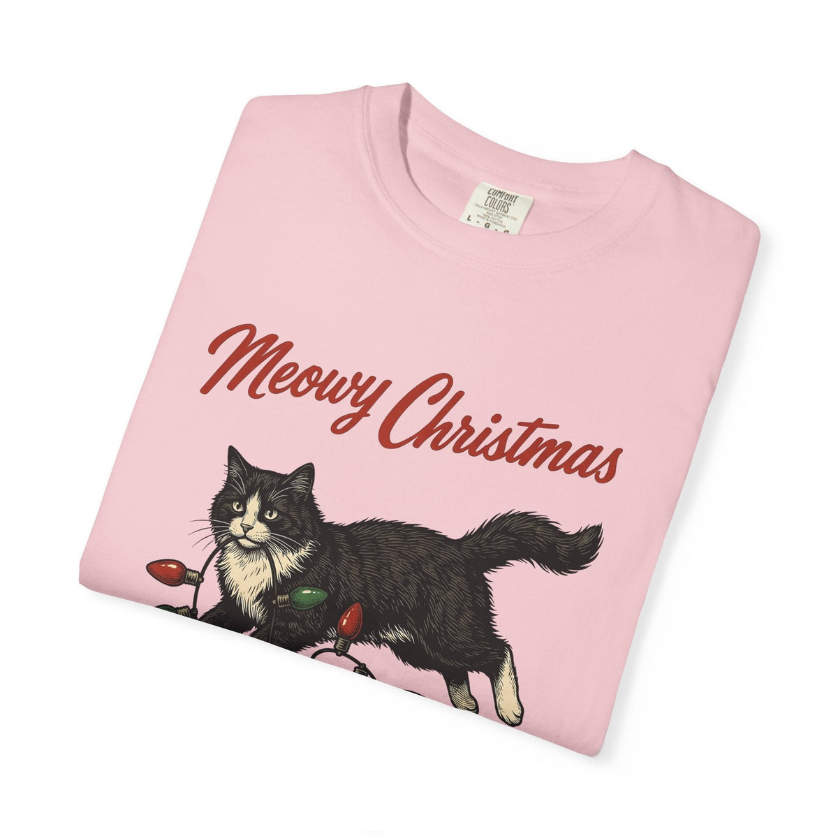 Black Kitty Shirt Christmas Animal Unisex Gift Sketch Tee product image 11