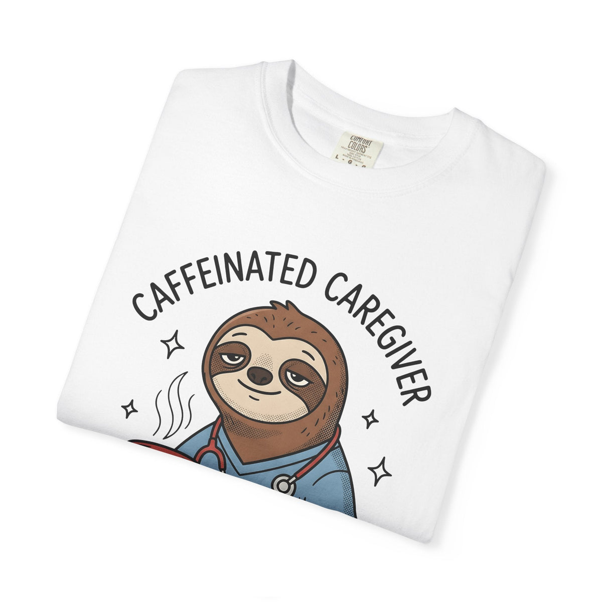 Sloth Nurse Shirt Nurses Latte Unisex Gift Illustration Tee Sloth T-Shirt Nurse