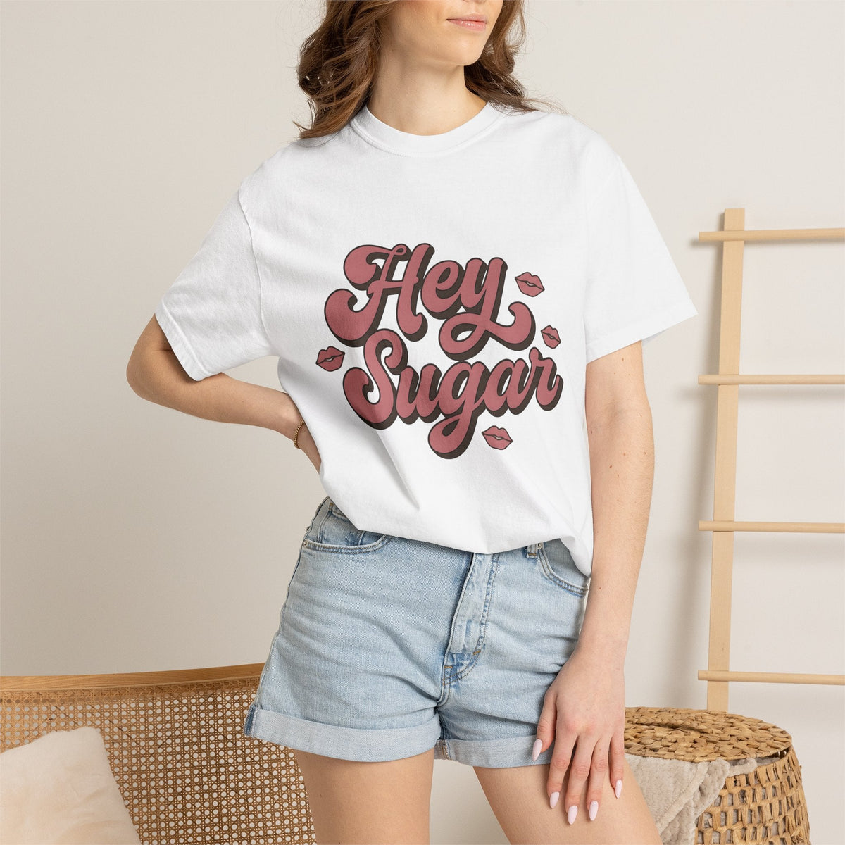 Pink Lips Design Shirt Valentine Duos Unisex Gift Whimsical product image 6