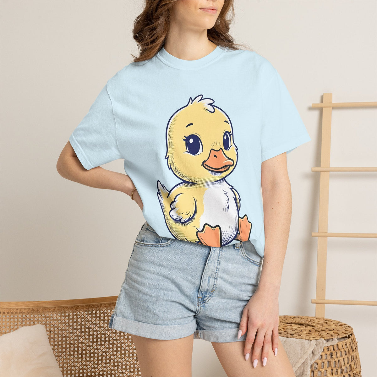 Duckling Shirt Animals Sweet Unisex Gift Animated Tee Duck product image 9
