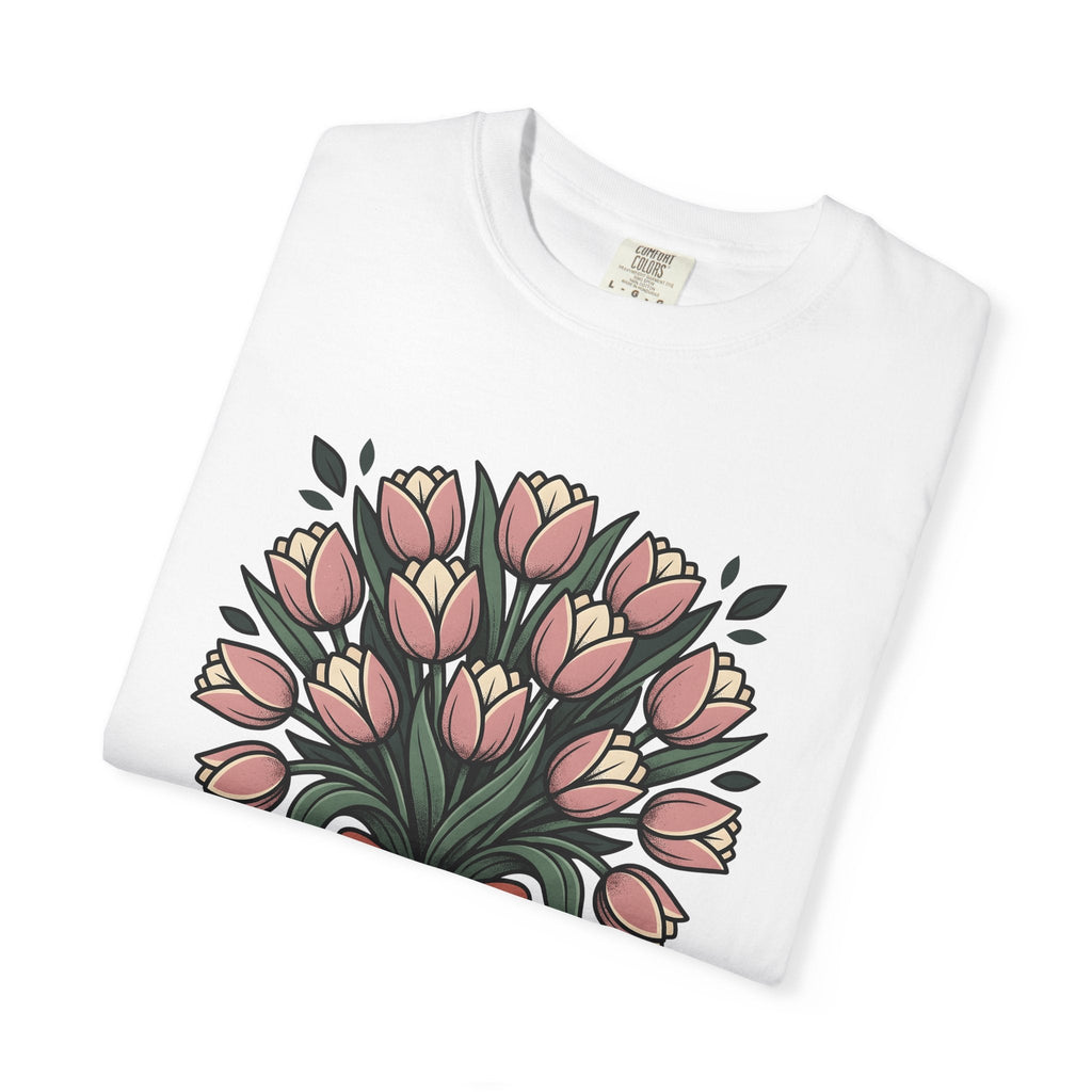 Tulip Flowers Shirt Easter Garden Unisex Gift Folk Tee product image 5