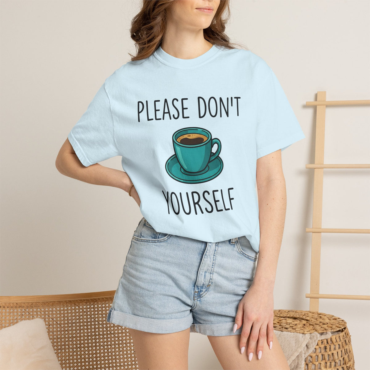Coffee Cup Shirt Coffee Fun Unisex Gift Kawaii Tee Mug T-Shirt Coffee Fan Cute