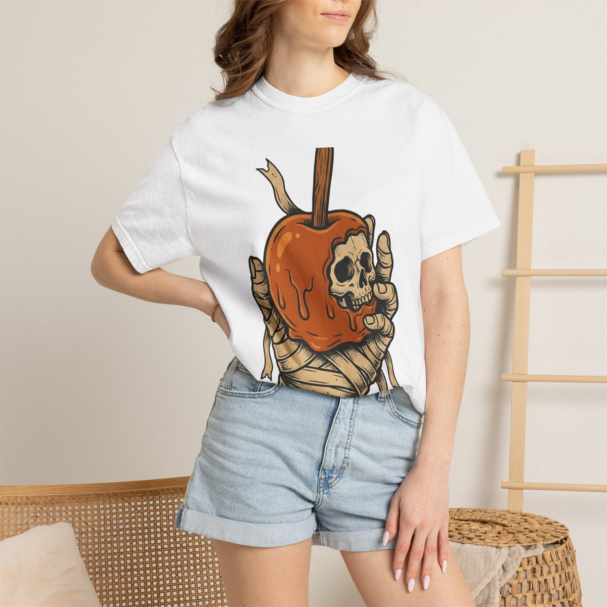 Mummy Claw Candy Apple Shirt Halloween Fright Unisex Gift product image 7