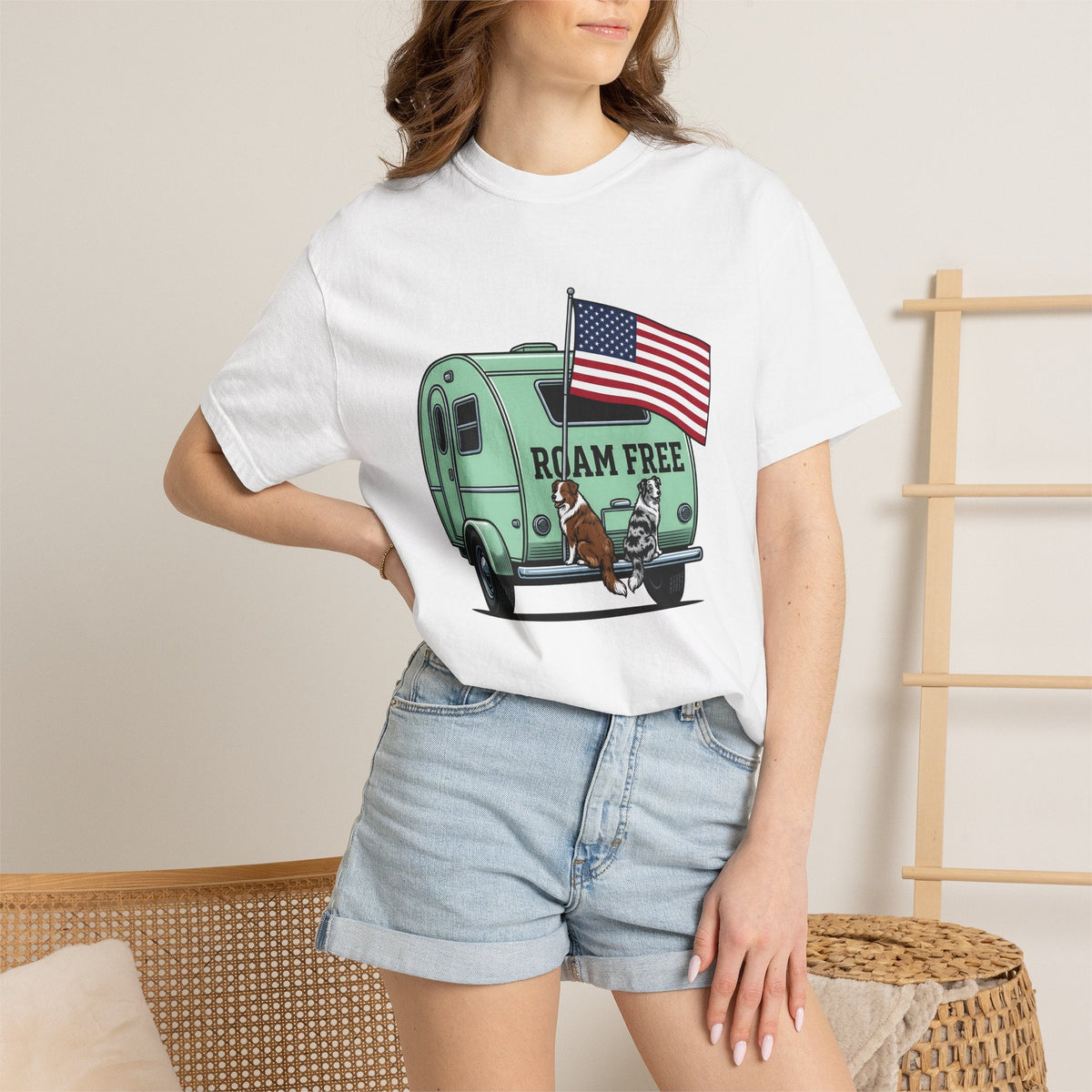 Rv Puppies Shirt 4th Of July Campfire Unisex Gift Old product image 6