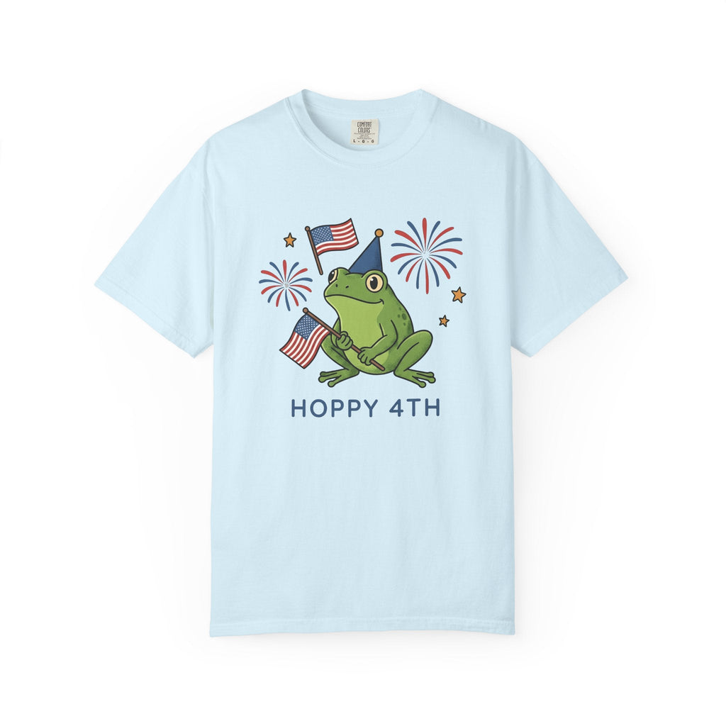 Frog Party Hat Shirt 4th Of July Animal Unisex Gift Cartoon Tee Toad T-Shirt