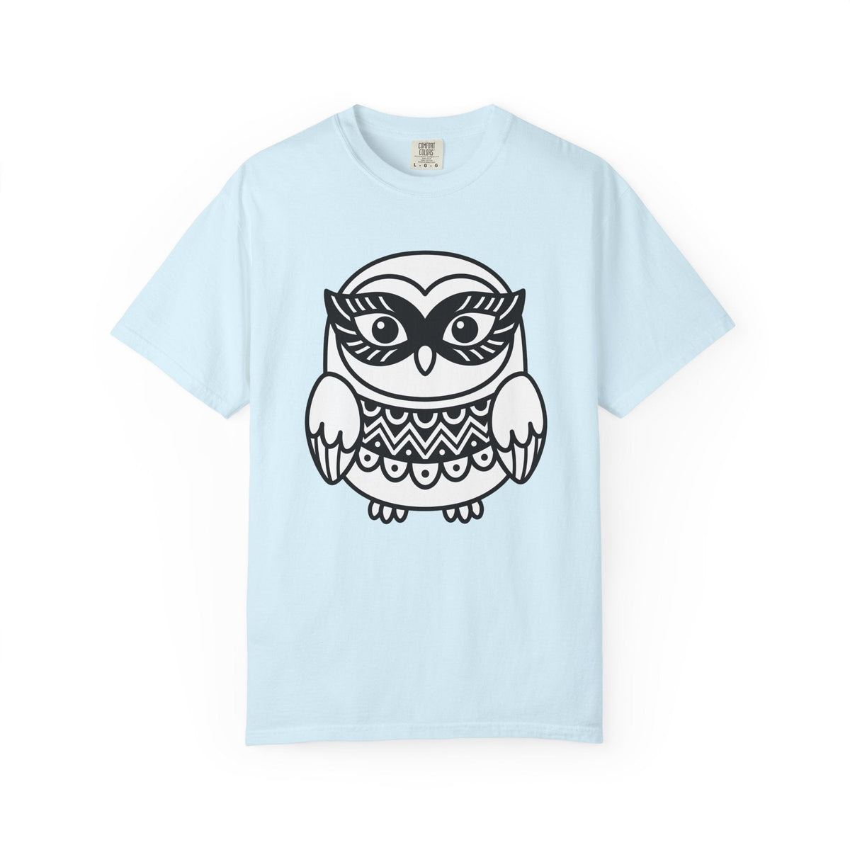 Owl Drawing Shirt Nature Unisex Gift Folk Tee Hoot T-Shirt product image 2