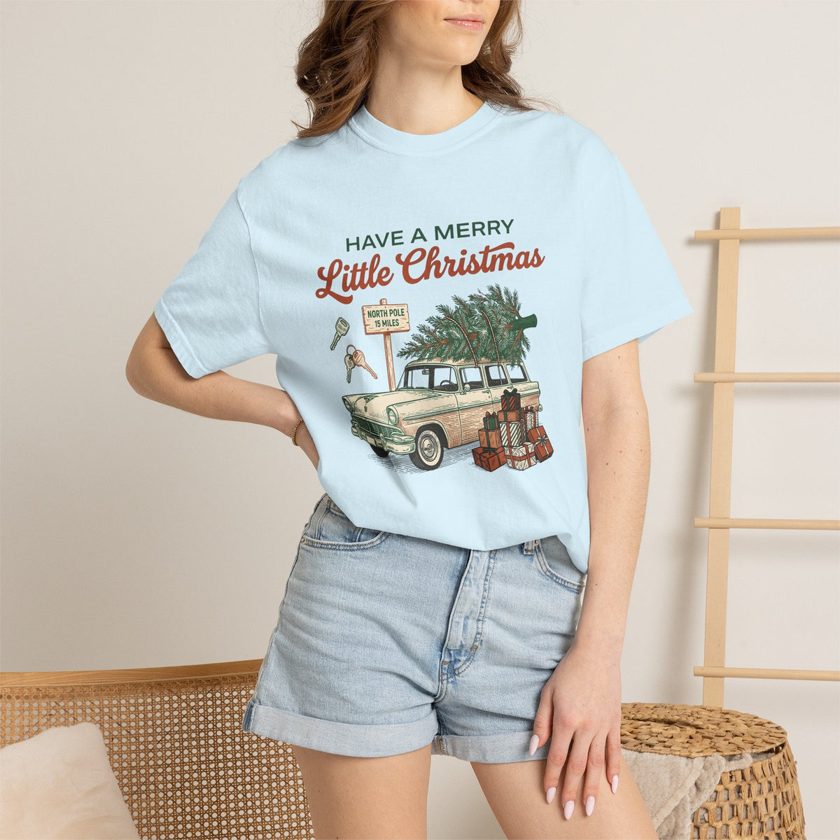 Vintage Car Shirt Christmas Holiday Unisex Gift Hand Drawn product image 9