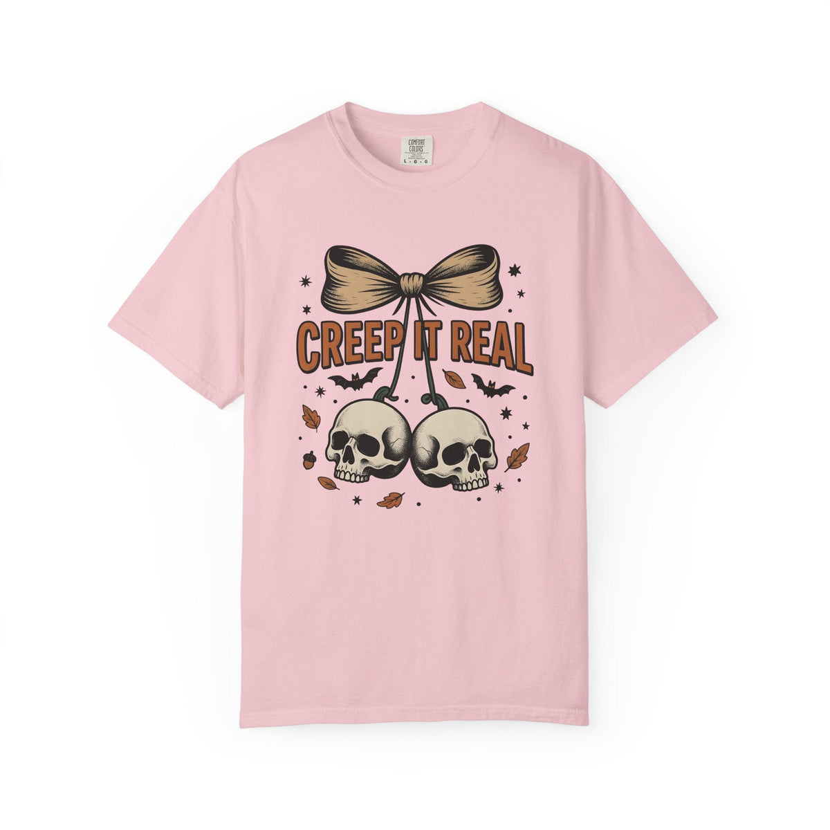 Skulls Bow Shirt Halloween Gothic Unisex Gift Vintage Tee product image 3