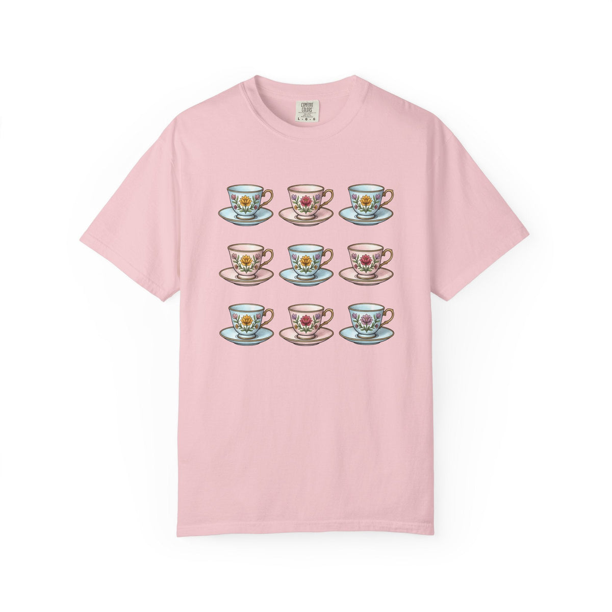 Flower Tea Cup Shirt Easter Drink Unisex Gift Classic Tee Teacup T-Shirt Easter