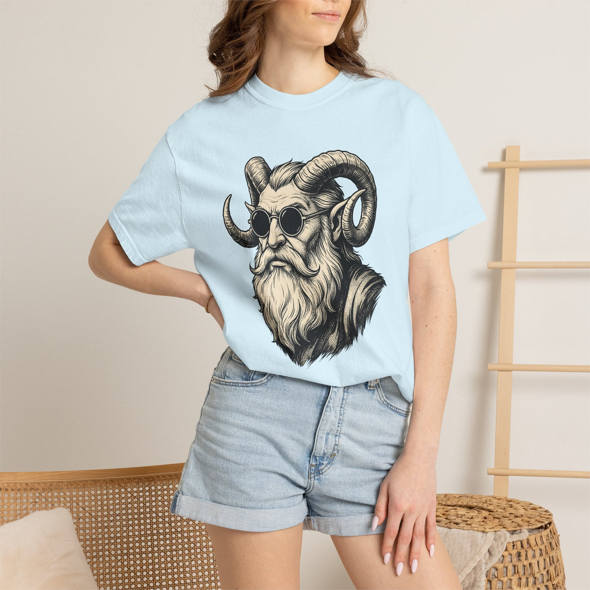 Krampus Head Shirt Christmas Gothic Unisex Gift Tattoo Tee product image 10