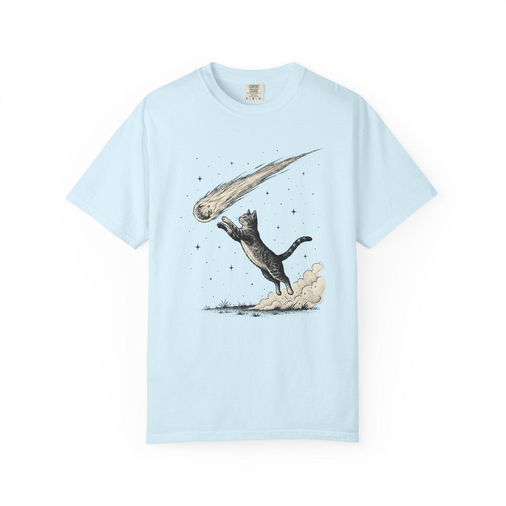 Leaping Cat Shirt Galaxy Unisex Gift Retro Tee Kitten product image 2