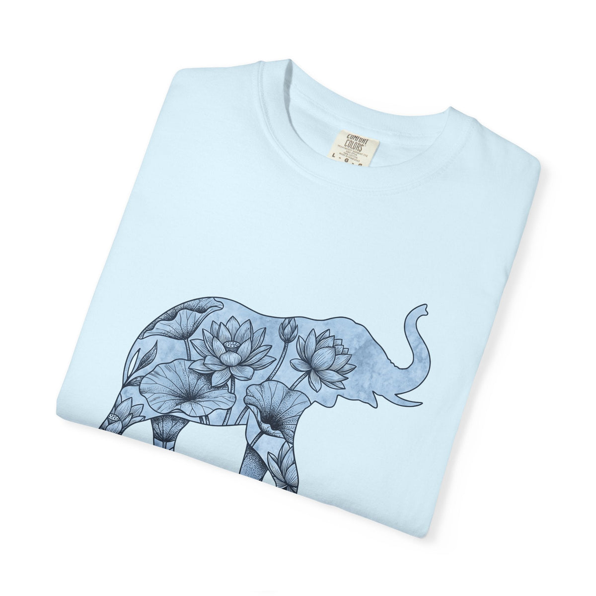 Elephant Flower Shirt Animals & Flowers Outdoors Gift Women product image 8