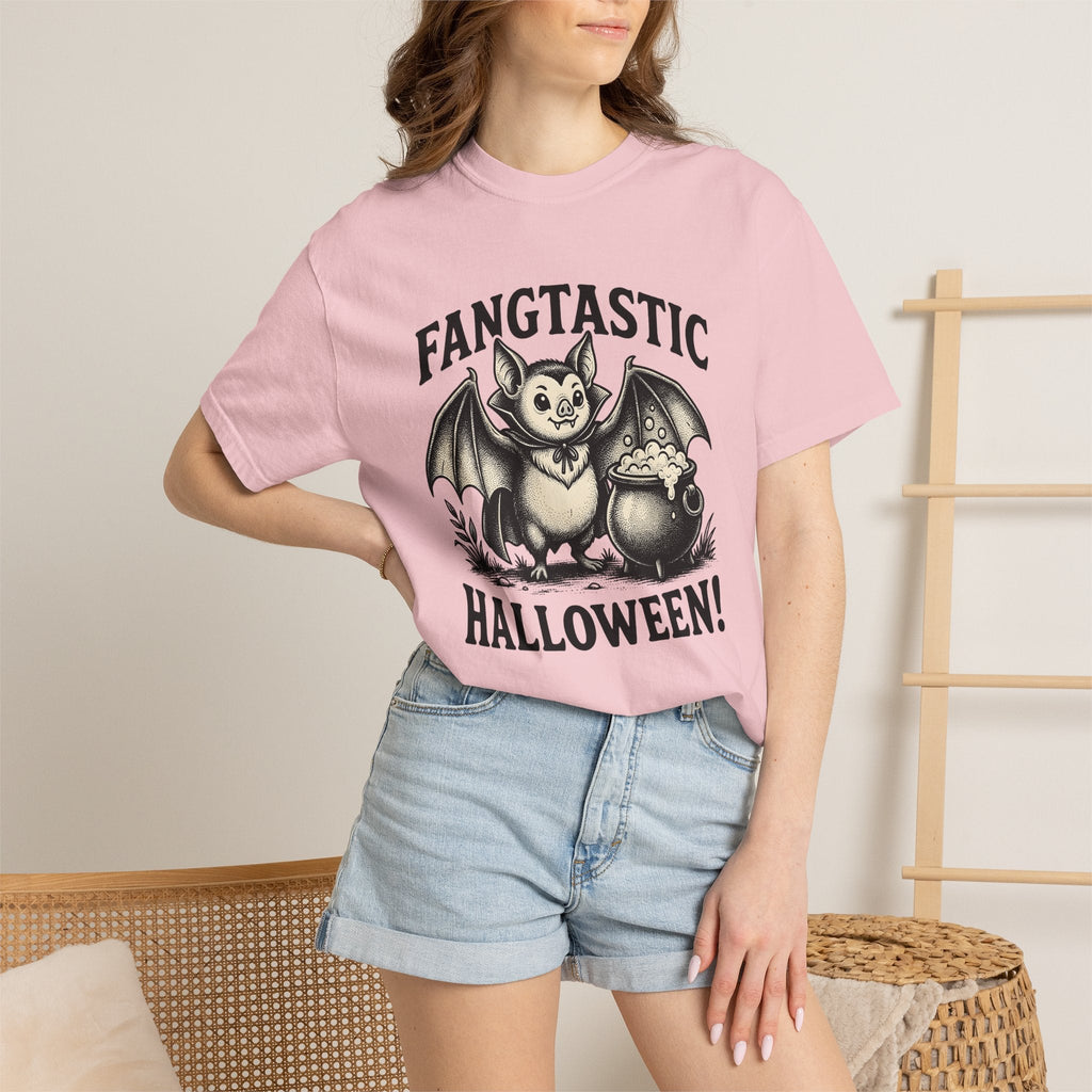 Bat Cauldron Shirt Halloween Gothic Unisex Gift Vintage Tee product image 12
