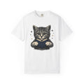 Cat Reading Shirt Novels Unisex Gift Cartoon Tee Kitten product image 1