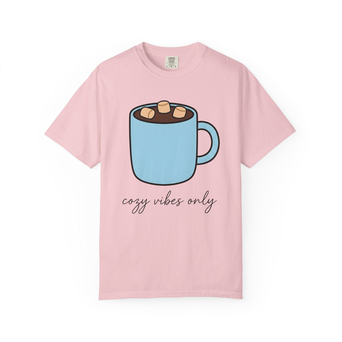 Warm Chocolate Mug Shirt Drinks Snug Unisex Gift Line Art Tee Hot Chocolate